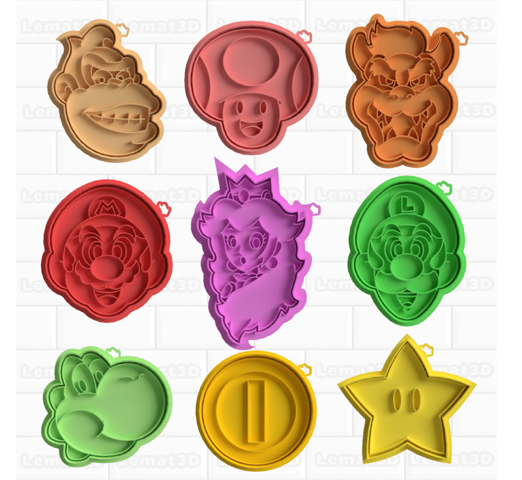 Cortador De Galleta Modelo Mario Bros